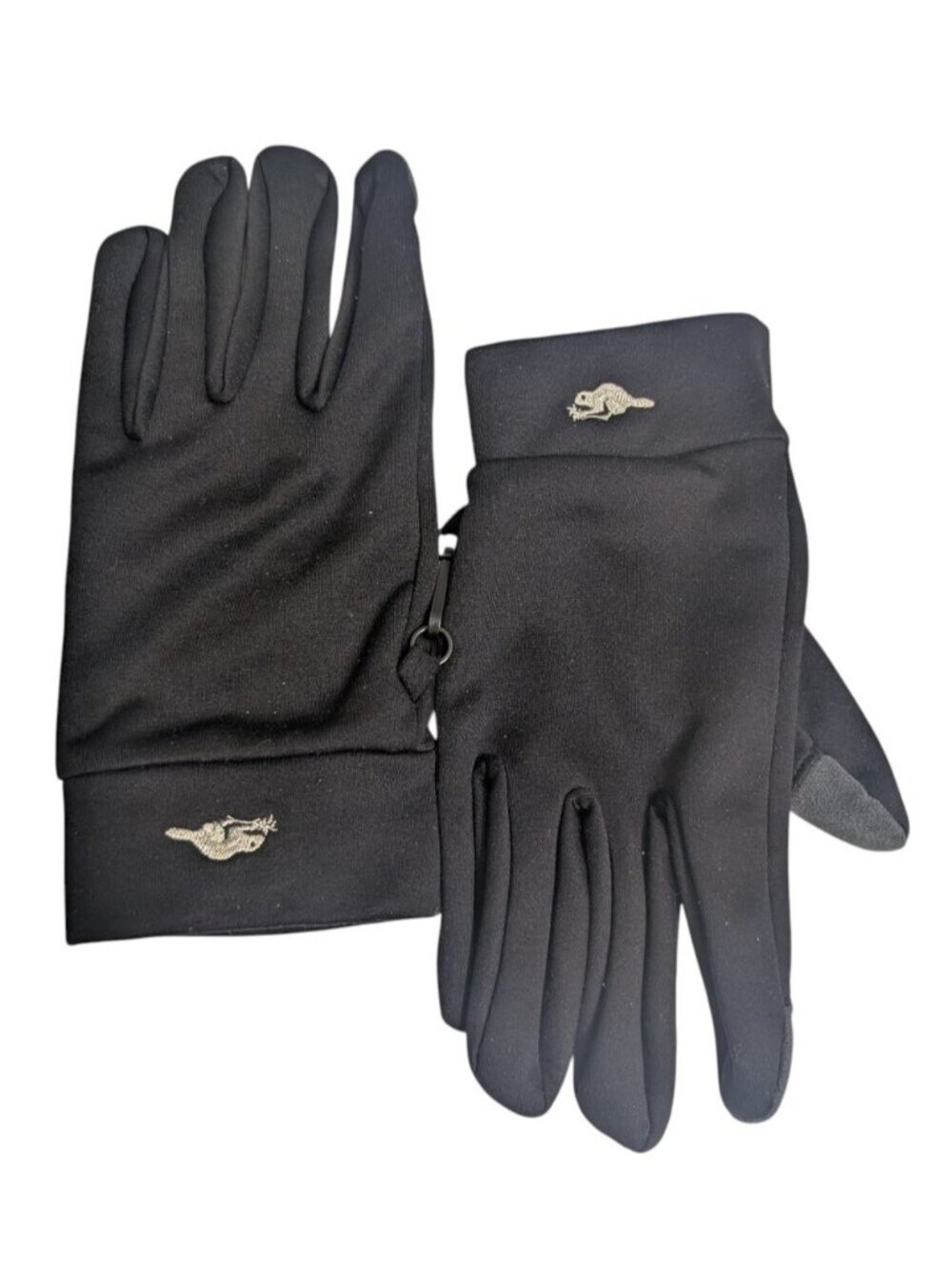 ROOTS Black Men's Touchscreen Winter Gloves